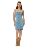 Strapless Denim Dress