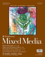 Strathmore Watercolor gösterir duvar resmi Journal 8 inç x 14 cm, 24 yaprak - Seçenekler: MXMD Pad 300G 27,9 x 35,6 cm 15SH, Karışık ortamlar, Kitap....