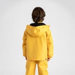 Su Geçirmez Çocuk Yağmur Montu Polar Astarlı Kapüşonlu Çocuk Yağmurluk Pure Mustard - Seçenekler: 98-104, 110-116, 122-128