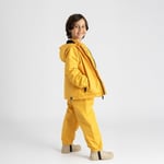 Su Geçirmez Çocuk Yağmur Seti | Polar Astarlı Yağmur Montu ve Yağmur Tulumu | Pure Mustard - Seçenekler: 98-104, 110-116, 122-128