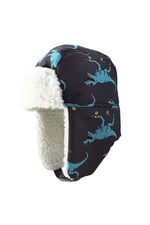 Su Geçirmez Erkek Çocuk Bere Eldiven Set 2-4 Yaş Kayak Snowboard Gri Mavi Dino, 2-4 Yaş