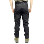 Su-Rüzgar Geçirmez Siyah Softshell Pantolon