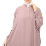 Sultanbaş Nikaplı Çarşaf Cilbab Khimar Abaya Kolu Lastikli Hakim Yaka Peçeli Ferace Medine İpek