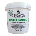 SULTANGAZİ Şekersiz Katkısız Fıstık Ezmesi%100 Yer Fıstığı 2kg