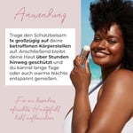 SUMMERSAVER Kadın yara önleyici çubuk, yara sürtünmelerine karşı uzun süreli ve etkili koruma, dermatolojik olarak test edilmiştir, SUMMERSAVER alüminyum içermez, PEG içermez, vegan, hayvanlar