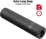 Sunex 224XD 1.3cm Drive 6-Point Extra Deep Impact Socket - 1.9cm