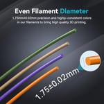 SUNLU PLA+ Filament, 1,75 mm, PLA Plus 3D Yazıcı Filamenti, Sertleştirici ve Daha Güçlü 3D Baskı PLA+ Filament, Neatly Wound, Boyut Hassasiyeti +/- 0,02 mm, 1 kg Kemik Beyazı
