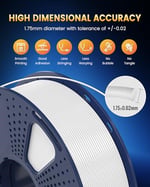 SUNLU PLA+2.0 3 Boyutlu Yazıcı Filamenti, Yükseltme PLA+ 1,75 mm, Daha Sağlam ve Daha Güçlü, Düzgün Sargılı, Boyutsal Doğruluk +/- 0,02 mm, 1 KG Makara (2,2 lbs), Siyah - Seçenekler: 1 kg, 1KG