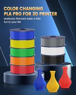 SUNLU PLA+2.0 3 Boyutlu Yazıcı Filamenti, Yükseltme PLA+ 1,75 mm, Daha Sağlam ve Daha Güçlü, Düzgün Sargılı, Boyutsal Doğruluk +/- 0,02 mm, 1 KG Makara (2,2 lbs), Siyah - Seçenekler: 1 kg, 1KG