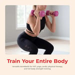 Sunny Health & Fitness Neopren Kaplamalı Altıgen Şekilli Dambıl Kaymaz Fitness Ağırlıkları Ev Spor Salonu Egzersizi, Tüm Vücut Egzersizi Kuvvet Geliştirme, Kilo Kaybı, Çiftler halinde satılır