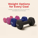 Sunny Health & Fitness Neopren Kaplamalı Altıgen Şekilli Dambıl Kaymaz Fitness Ağırlıkları Ev Spor Salonu Egzersizi, Tüm Vücut Egzersizi Kuvvet Geliştirme, Kilo Kaybı, Çiftler halinde satılır