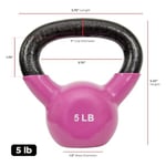 Sunny Health & Fitness Vinil Kaplamalı Kettlebell, Güç Ağırlık Antrenmanı ve Savurma Egzersizi için