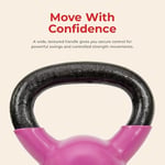 Sunny Health & Fitness Vinil Kaplamalı Kettlebell, Güç Ağırlık Antrenmanı ve Savurma Egzersizi için