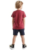 Süper Güçlü Erkek Çocuk T-shirt Şort Takım