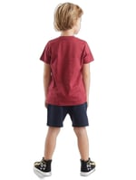 Süper Güçlü Erkek Çocuk T-shirt Şort Takım