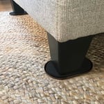 Super Sliders 4724095N Tekrar Kullanılabilir XL Halı İçin Ağır Mobilya Taşıyıcıları Hızlı ve Kolay Bir Şekilde Her Eşyayı Taşıır, Kahverengi, 4'lü Paket