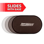 Super Sliders 4724095N Tekrar Kullanılabilir XL Halı İçin Ağır Mobilya Taşıyıcıları Hızlı ve Kolay Bir Şekilde Her Eşyayı Taşıır, Kahverengi, 4'lü Paket