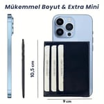 Süper Slim Hakiki Deri Kartlık, Para Cepli Unisex, Ince, Kadın Erkek Kredi Kartlık Cüzdan (Fındık, 6'lı Kartlık)
