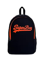 Superbag Sırt Çantası Siyah-fosforlu Portakal Seyahat Kurs Okul Günlük Kullanım