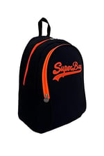 Superbag Sırt Çantası Siyah-fosforlu Portakal Seyahat Kurs Okul Günlük Kullanım