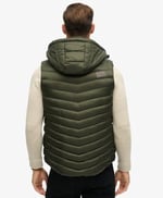 Superdry Erkek Fuji Kapitone Yelek Kapüşonlu