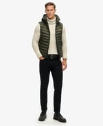 Superdry Erkek Fuji Kapitone Yelek Kapüşonlu