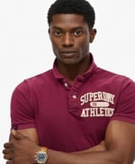 SUPERDRY Regular Fit Baskılı Polo T-Shirt Vintage Athletic Polo, 5003297705
