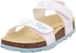 Superfit Beyaz Kiz Çocuk Sandalet 1-000123-1030-1 FUSSBETTPANTOFFEL, BEYAZ, 29