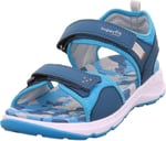 Superfit Erkek Çocuk Criss Cross Mavi Sandalet, 382 000586F