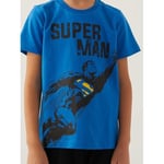 Superman Erkek Çocuk Şortlu Takım 3-8 Yaş Mavi