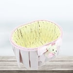 SüSLe Bebek ve Parti Ayıcıklı Oval Sepet, Pembe