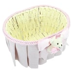 SüSLe Bebek ve Parti Ayıcıklı Oval Sepet, Pembe