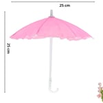 SüSLe Bebek ve Parti Dekoratif SüS Şemsiyesi, 25 cm - Pembe