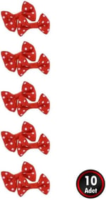 SüSLe Bebek ve Parti Grogren Papyon Fiyonk, 3 x 1,5 cm - 10 Adet - Renk Seçenekli - MAVİ