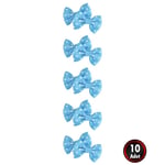 SüSLe Bebek ve Parti Grogren Papyon Fiyonk, 3 x 1,5 cm - 10 Adet - Renk Seçenekli - MAVİ