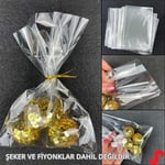 SüSLe Bebek ve Parti Kurabiye Şeker Poşeti 20cm x 10cm - 25 Adet