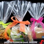 SüSLe Bebek ve Parti Kurabiye Şeker Poşeti 20cm x 10cm - 25 Adet