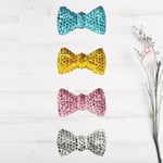 SüSLe Bebek ve Parti Polyester Papyon Fiyonk, 2,0 x 1,0 cm - 25 Adet - MAVİ