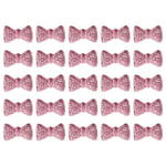 SüSLe Bebek ve Parti Polyester Papyon Fiyonk, 2,0 x 1,0 cm - 25 Adet - PEMBE