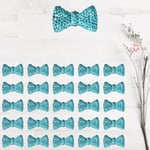 SüSLe Bebek ve Parti Polyester Papyon Fiyonk, 2,0 x 1,0 cm - 25 Adet - MAVİ