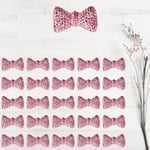 SüSLe Bebek ve Parti Polyester Papyon Fiyonk, 2,0 x 1,0 cm - 25 Adet - PEMBE