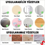SüSLe Bebek ve Parti Safari Sevimli Hayvanlar Aynalı Duvar Stickerı, 33cm x 30cm