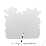 SüSLe Bebek ve Parti Safari Sevimli Hayvanlar Aynalı Duvar Stickerı, 33cm x 30cm