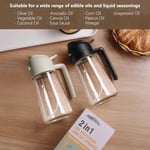 SWEET VIEW 2'si 1 arada Yağ ve Yağ Püskürtücü, 470 ml Hava Fritöz Yağ Püskürtücü, Mutfak, Salata ve Barbekü için Cam Zeytinyağı Şişesi (Sarı)
