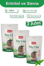 Sweetwell Zero Slim Stevia & Eritritol Tatlandırıcı 400 Gr x 3 Adet Şekersiz, 0 Kalori, Keto ve Vegan Uyumlu