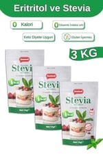 Sweetwell Zero Slim Stevia & Eritritol Tatlandırıcı 1 Kg x 3 Adet Şekersiz, 0 Kalori, Keto ve Vegan Uyumlu