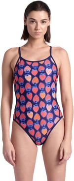 Swimsuit Challenge Back Reversible Kadın Mavi Yüzücü Mayo 005897700