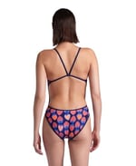Swimsuit Challenge Back Reversible Kadın Mavi Yüzücü Mayo 005897700