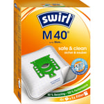 Swirl M 40/10 EcoPor, Siemens ve Bosch Elektrikli Süpürgeler için Toz Torbası, EcoPor-Filter