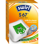 Swirl S 67 EcoPor, Siemens ve Bosch Elektrikli Süpürgeler için Elektrikli Süpürge Toz Torbası